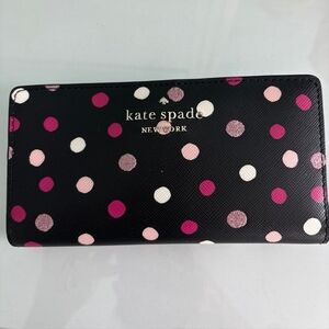 Kate Spade Glimmer Polka Dots Snap Wallat